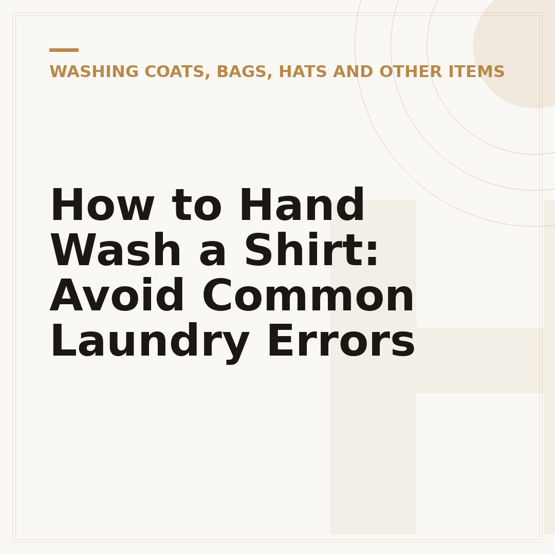 How to Hand Wash a Shirt: Avoid Common Laundry Errors