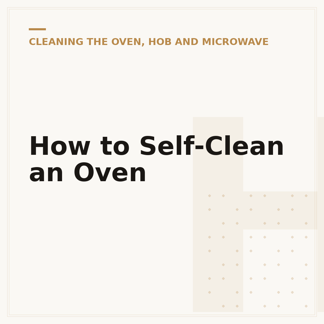 How to Self-Clean an Oven