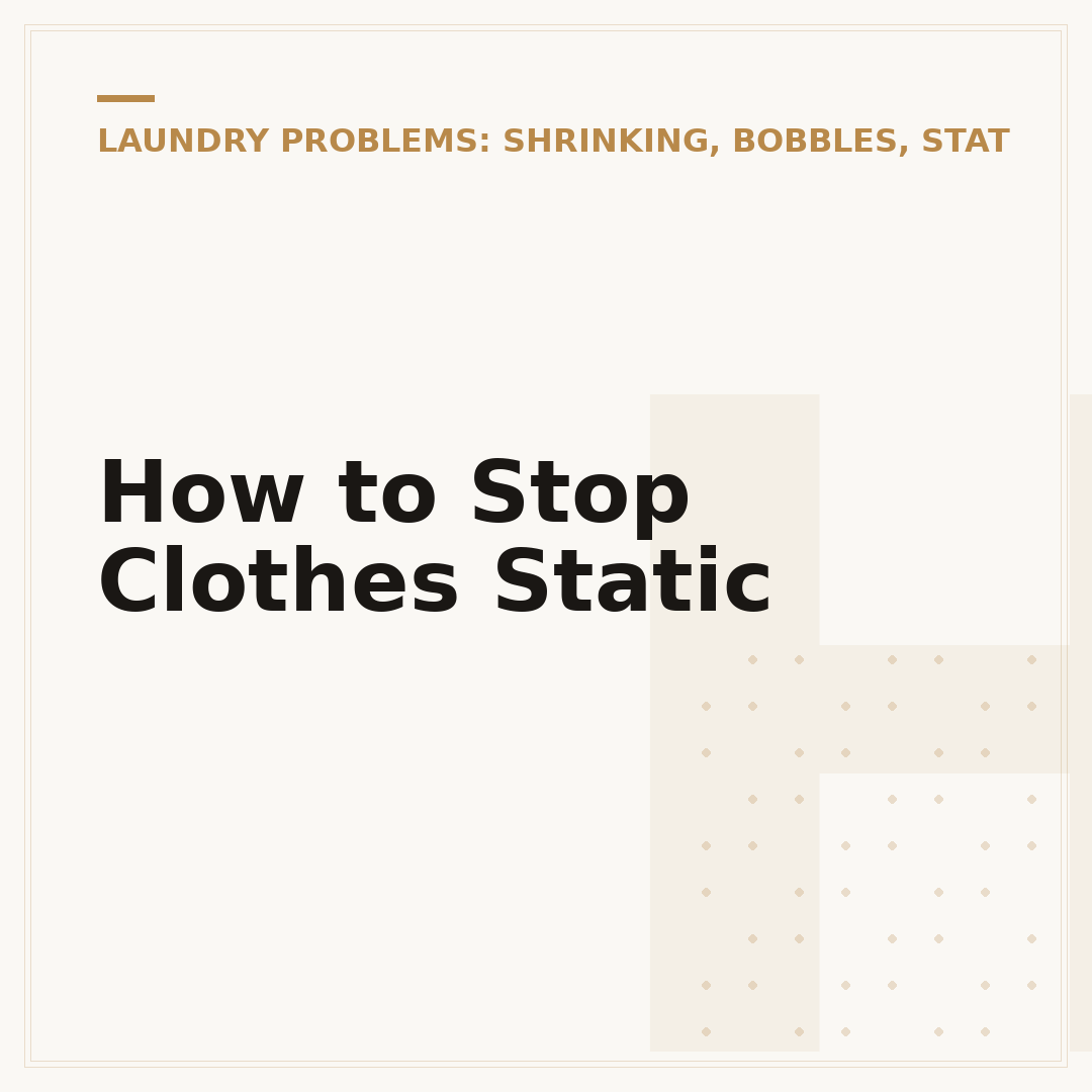How to Stop Clothes Static