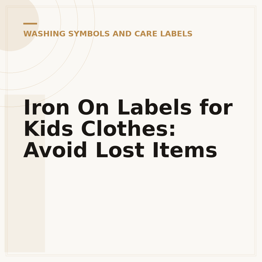 Iron On Labels for Kids Clothes: Avoid Lost Items