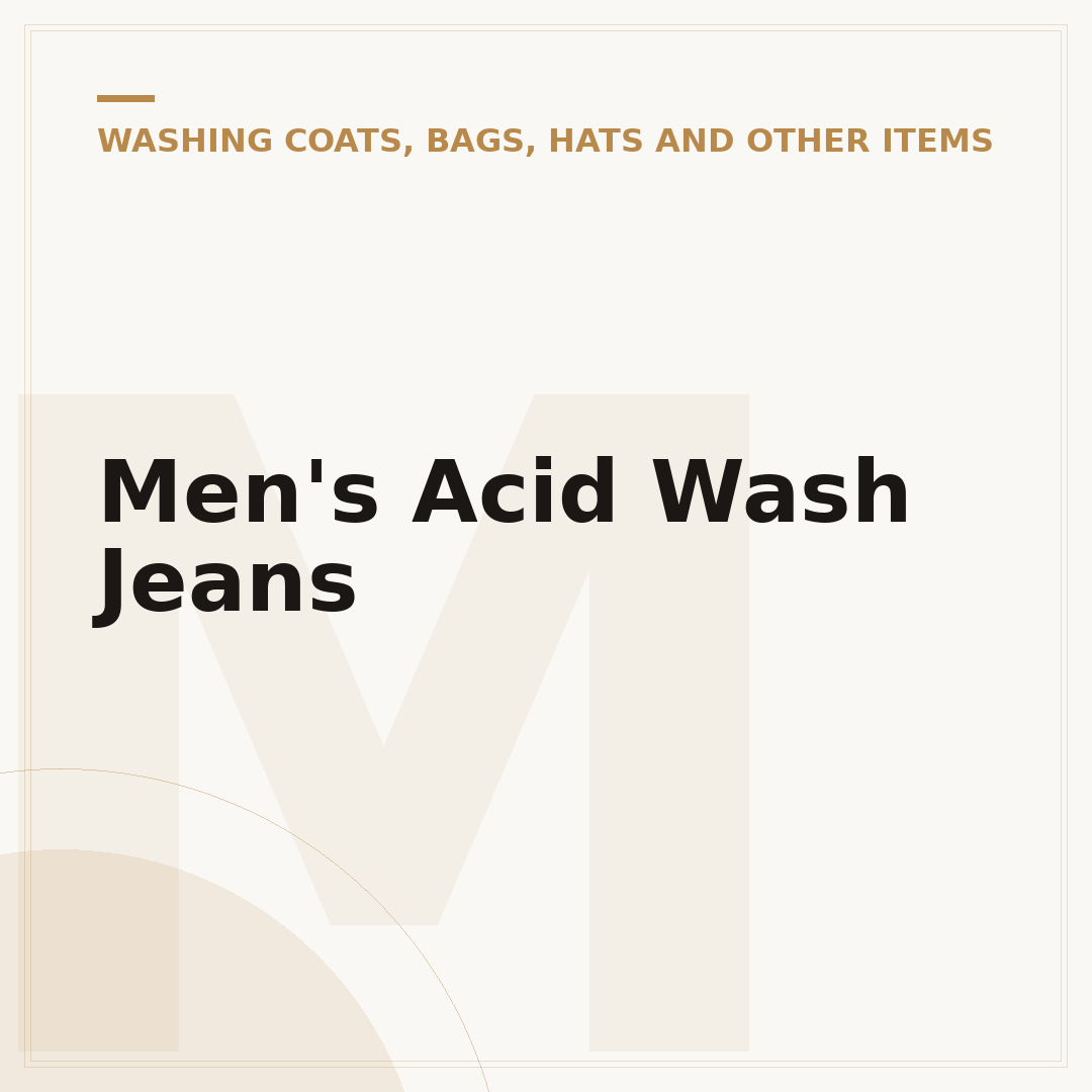 Men's Acid Wash Jeans