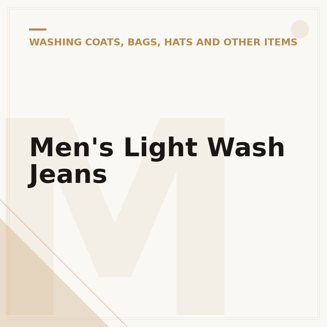 Men's Light Wash Jeans
