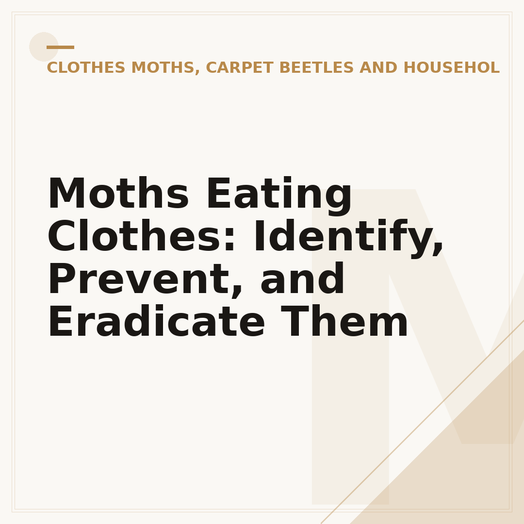 Moths Eating Clothes: Identify, Prevent, and Eradicate Them