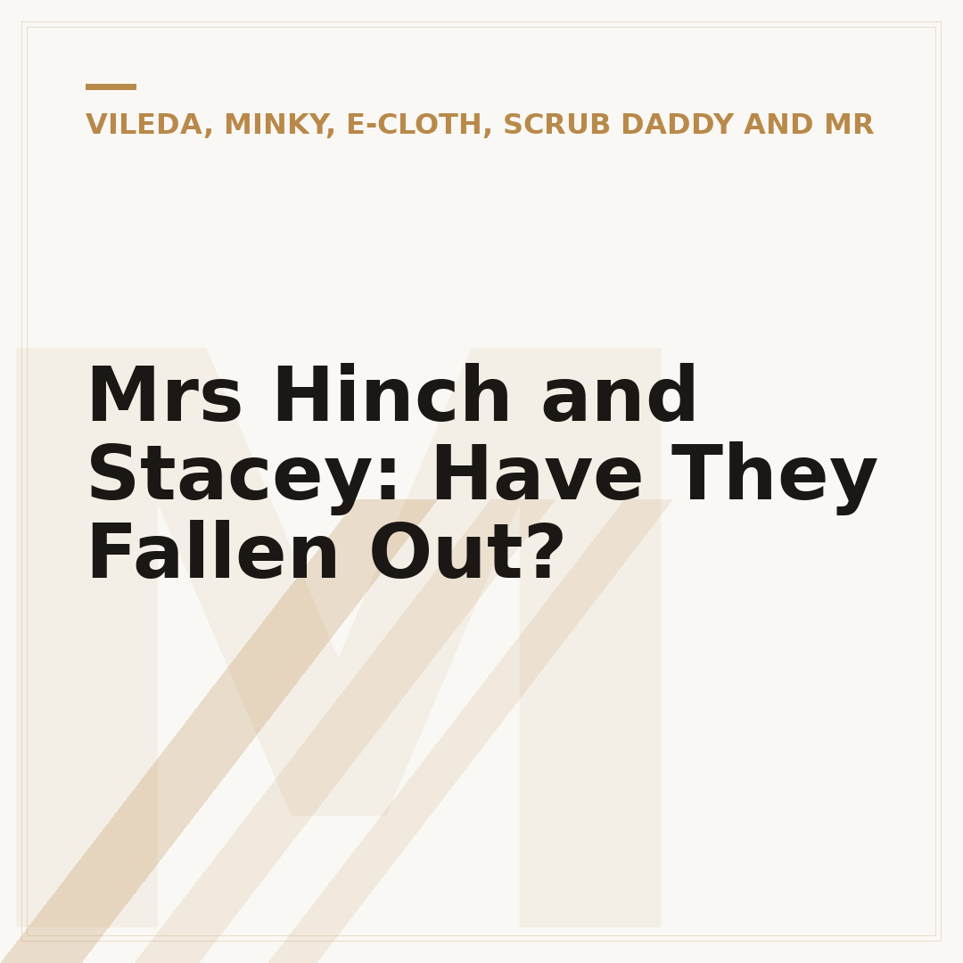 Mrs Hinch and Stacey: Have They Fallen Out?