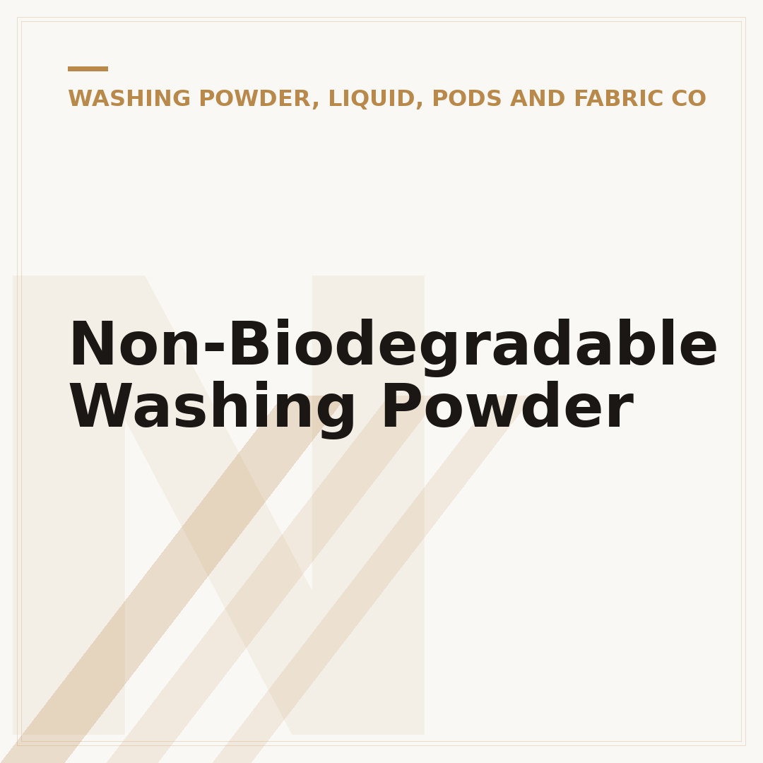 Non-Biodegradable Washing Powder