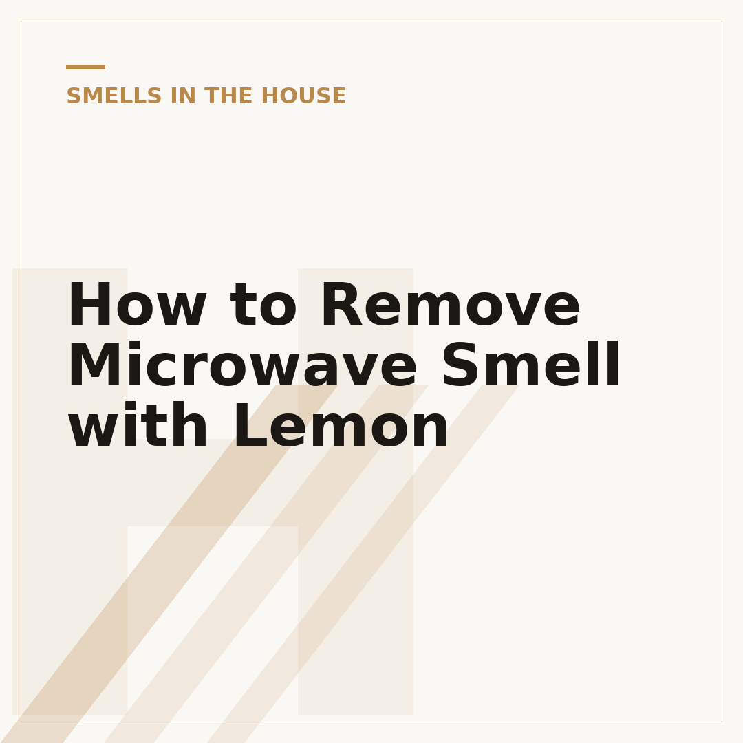 How to Remove Microwave Smell with Lemon