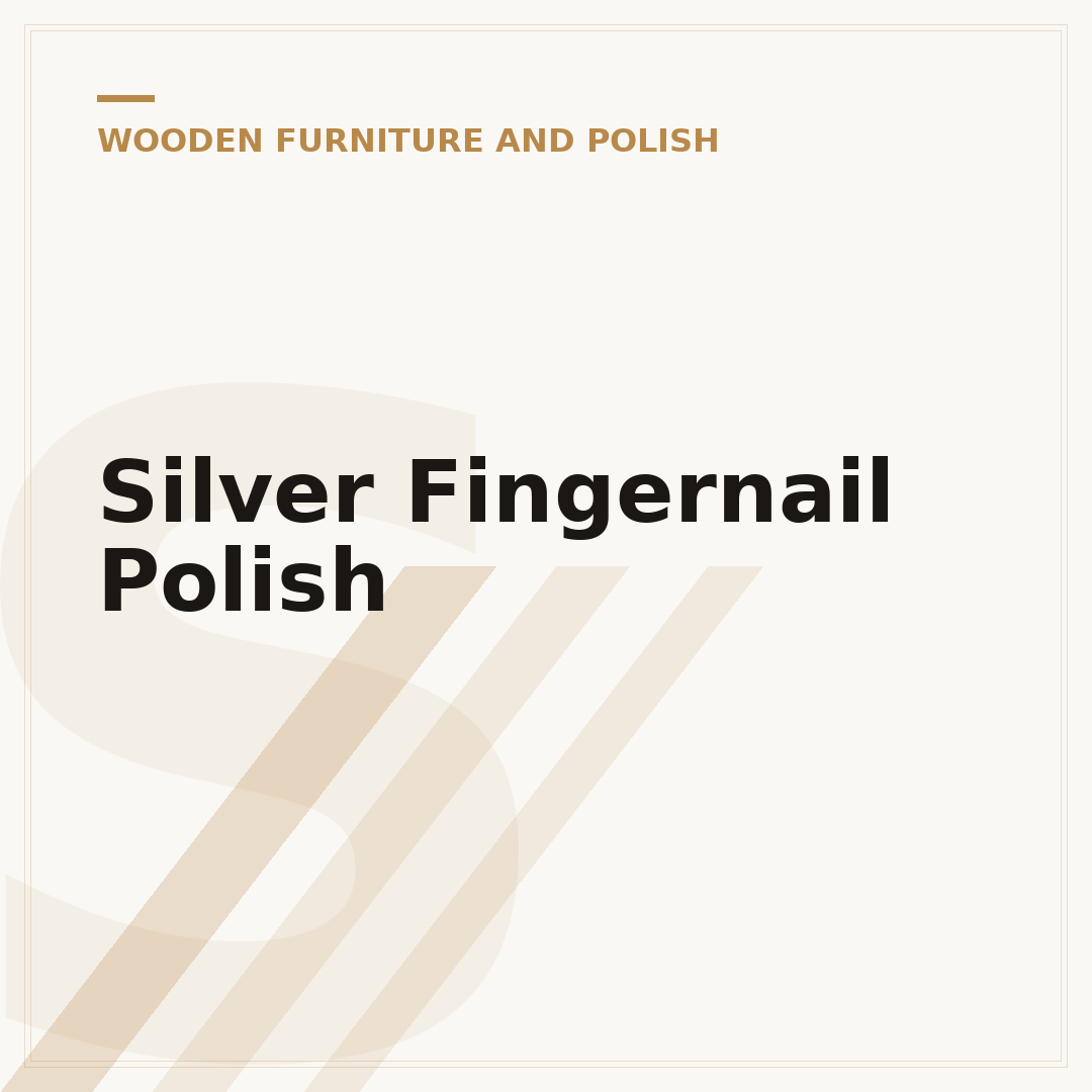 Silver Fingernail Polish