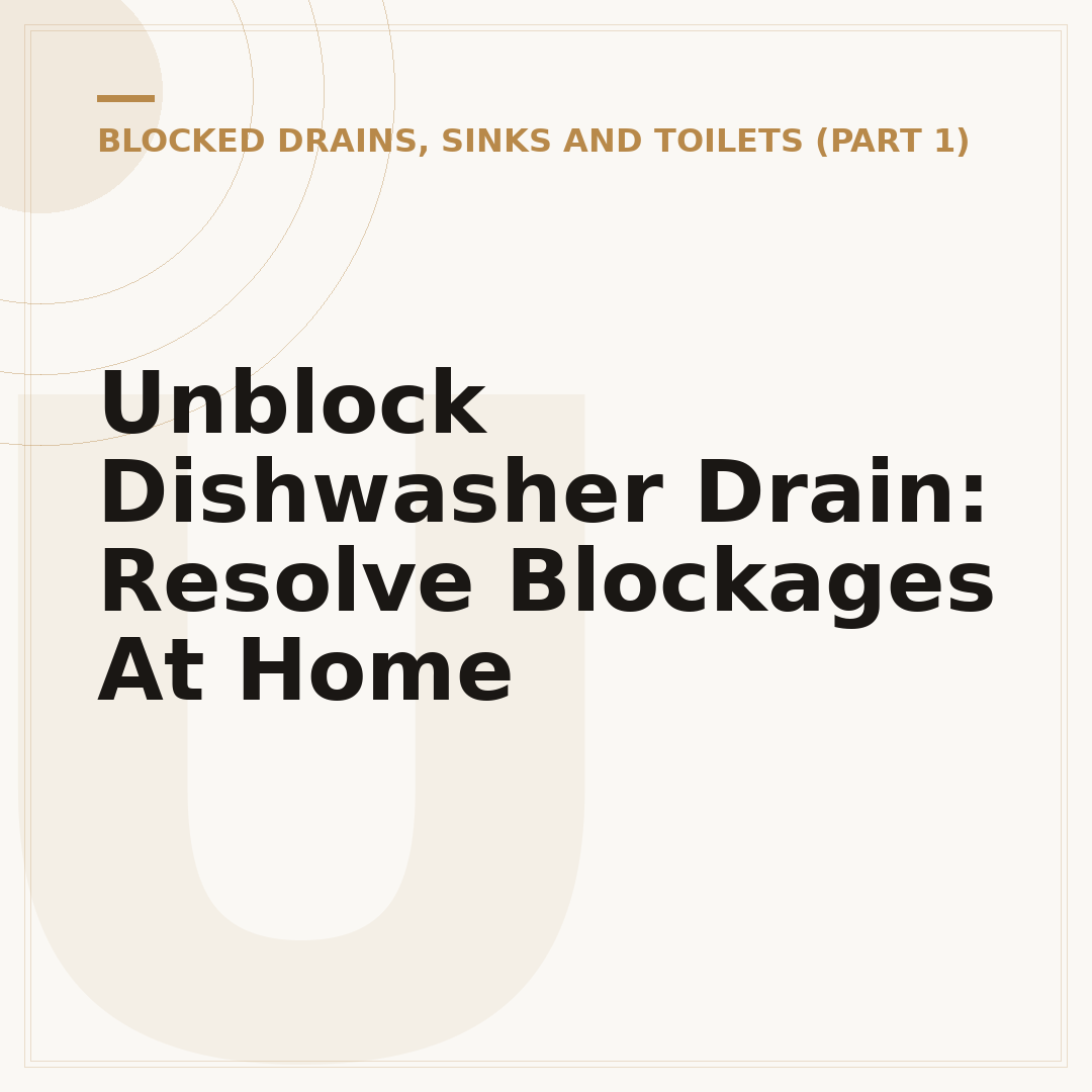 Unblock Dishwasher Drain: Resolve Blockages At Home