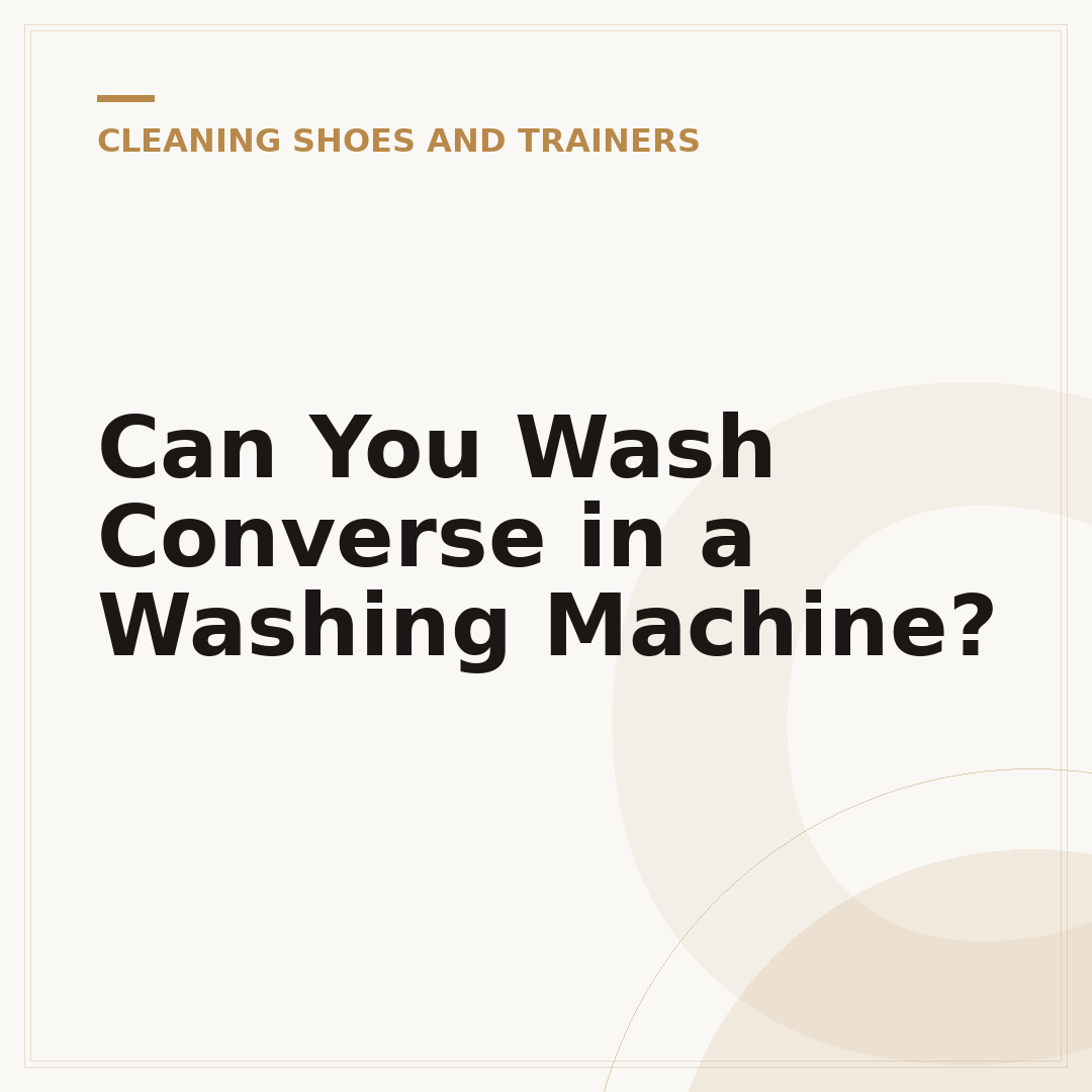 Can You Wash Converse in a Washing Machine?