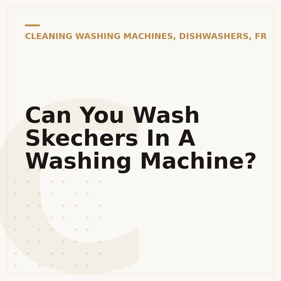 Can You Wash Skechers In A Washing Machine?