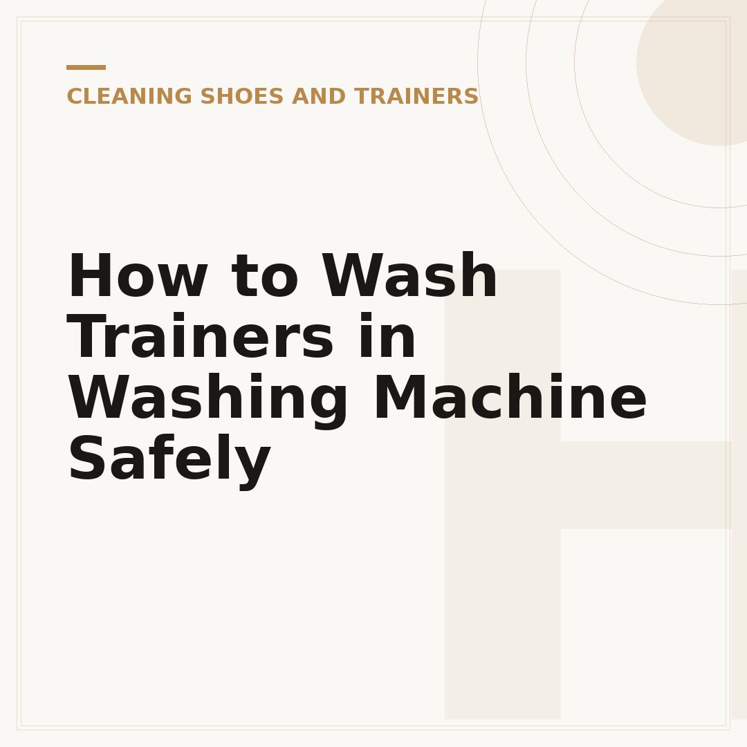 How to Wash Trainers in Washing Machine Safely