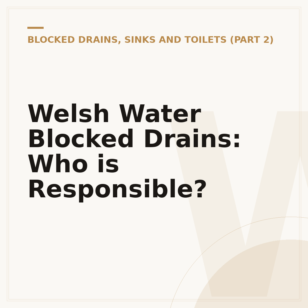 Welsh Water Blocked Drains: Who is Responsible?