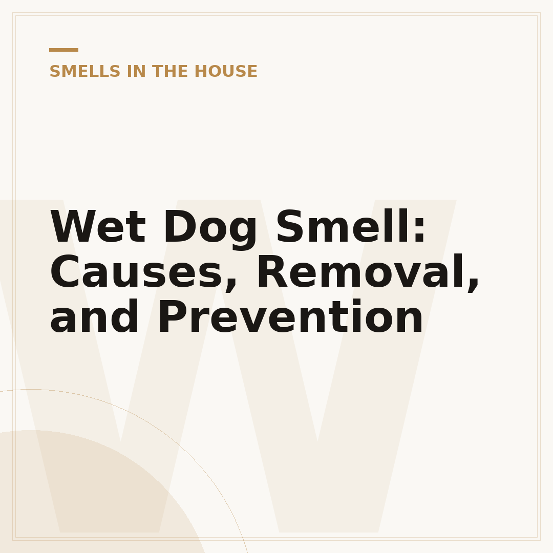 Wet Dog Smell: Causes, Removal, and Prevention