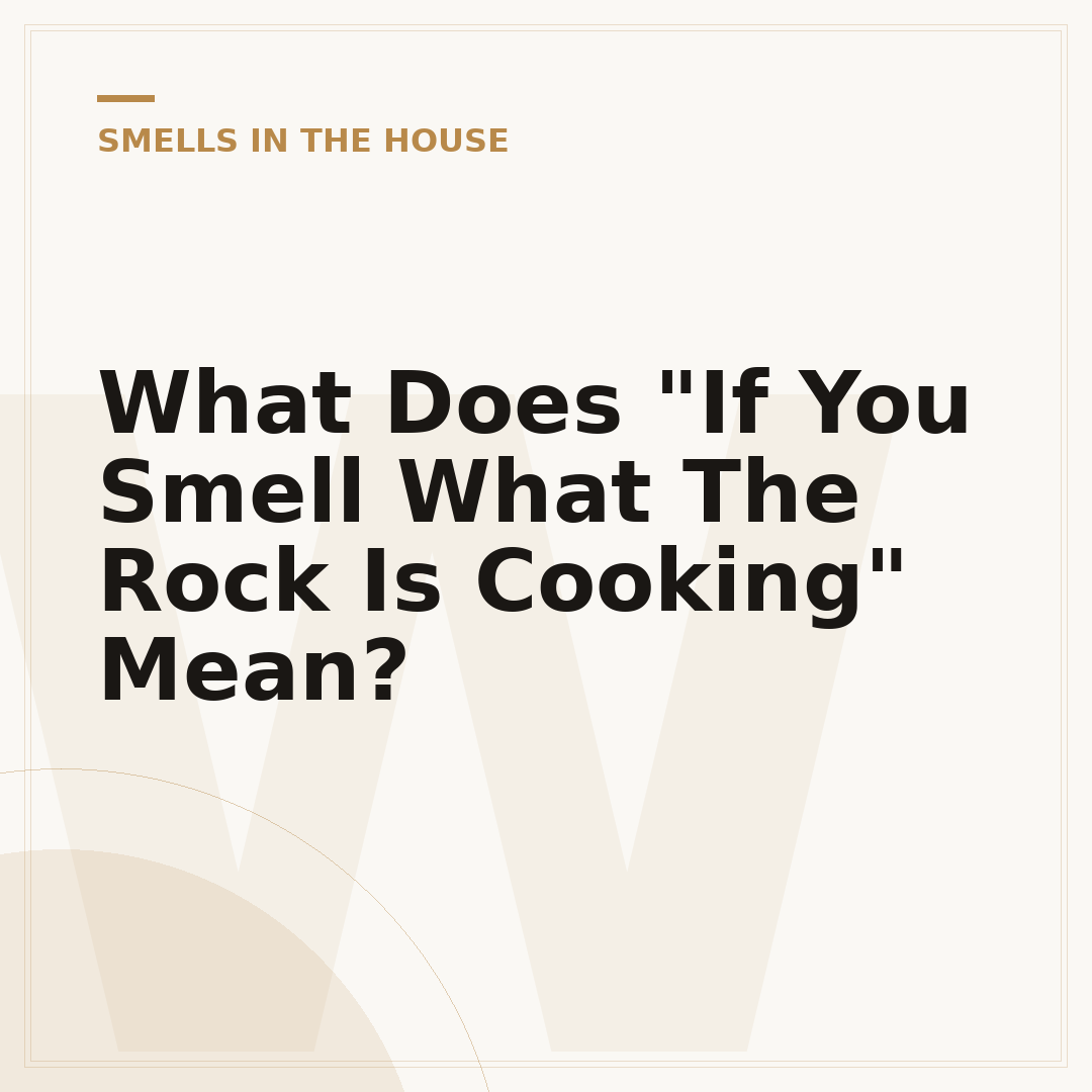 What Does "If You Smell What The Rock Is Cooking" Mean?
